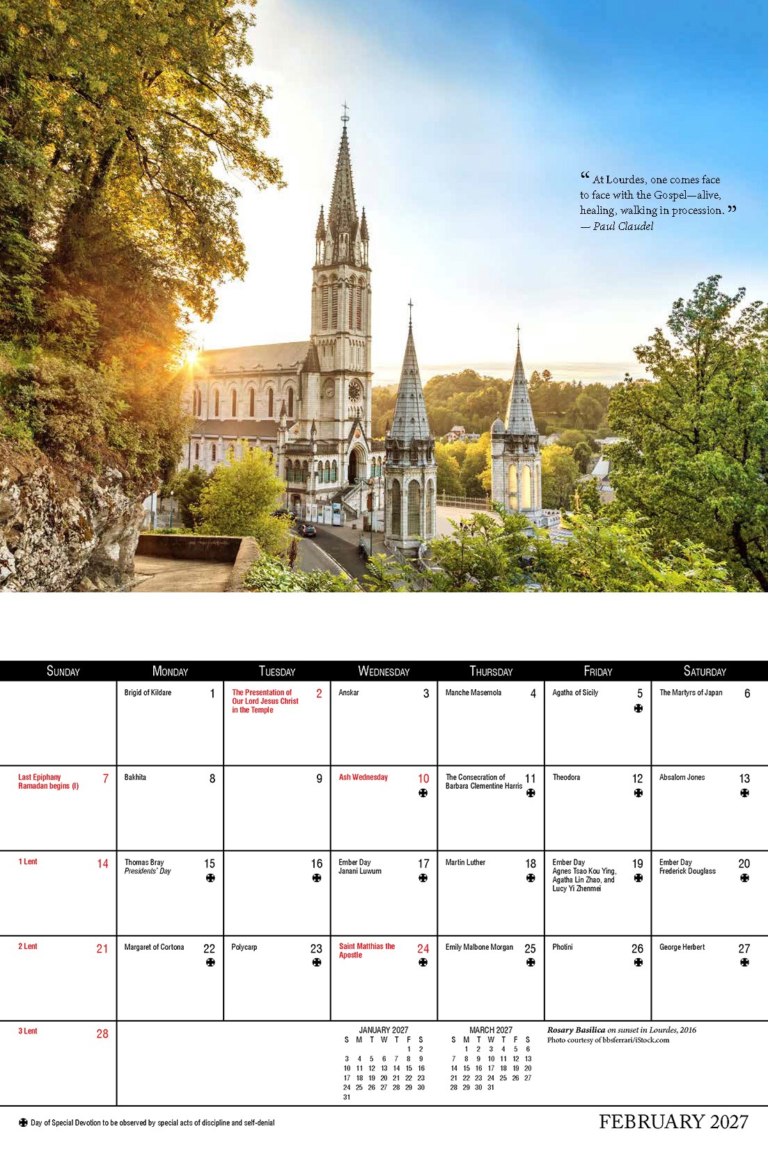 2027 Christian Planning Calendar