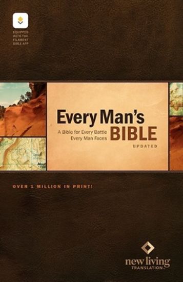 Picture of NLT Every Man's Bible, Filament Enabled (Hardcover, Red Letter)