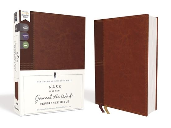 Picture of Nasb, Journal the Word Reference Bible, Leathersoft Over Board, Brown, Red Letter Edition, 1995 Text, Comfort Print