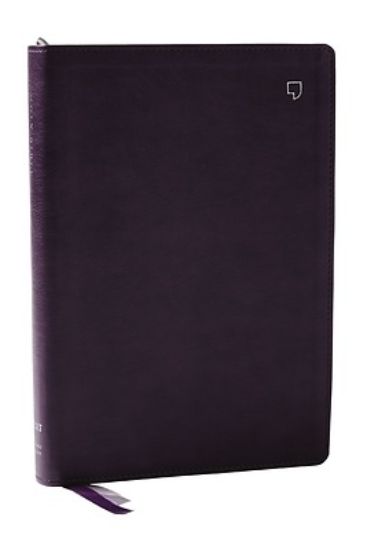 Picture of Net Bible, Large Print Thinline with Cross References, Purple Leathersoft, Comfort Print (Thumb Indexed)