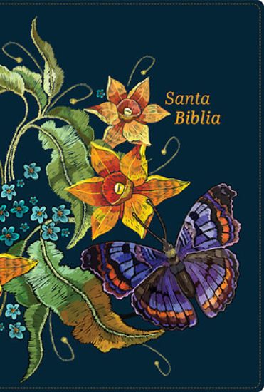 Picture of Rvr 1960 Biblia Letra Grande, Tamaño Manual, Edición Especial, Azul Nocturno, Símil Piel
