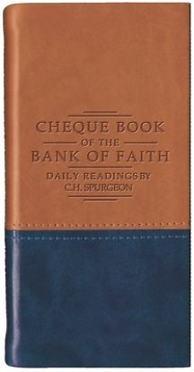 Picture of Chequebook of the Bank of Faith - Tan/Blue