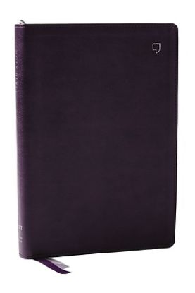 Picture of Net Bible, Large Print Thinline with Cross References, Purple Leathersoft, Comfort Print