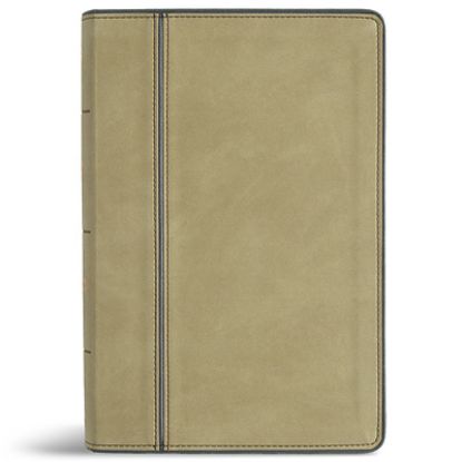 Picture of CSB Personal Size Giant Print Bible, Optimal Type, Digital Study Edition, Sage Suedesoft Leathertouch, Indexed