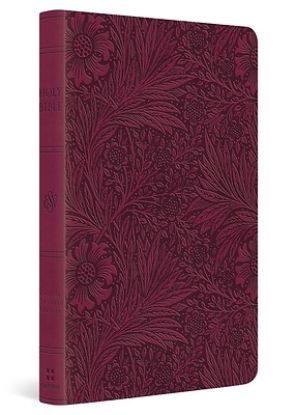 Picture of ESV Large Print Value Thinline Bible (Trutone, Raspberry, Floral Design)