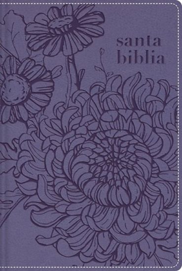 Picture of Nbla Santa Biblia Edicion Versificada Tamano Bolsillo Leathersoft Morado Palabras de Jesus En Rojo Comfort Print Con Cierre