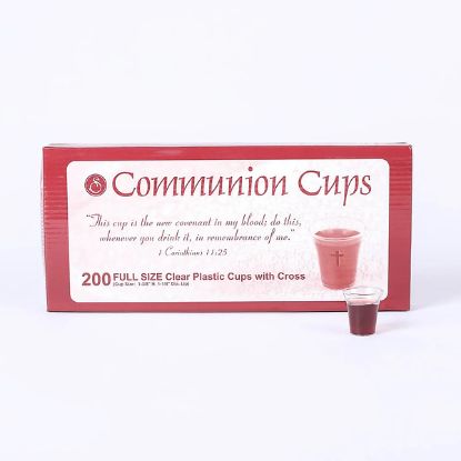 Picture of Communion Cups W/Cross Full Size 1 3/8in 200CT