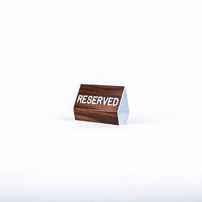 Picture of Sign Engraved Pew Reserved Walnut 3 X 4