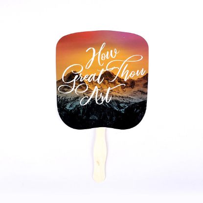 Picture of Hand Fan How Great Thou Art PK50