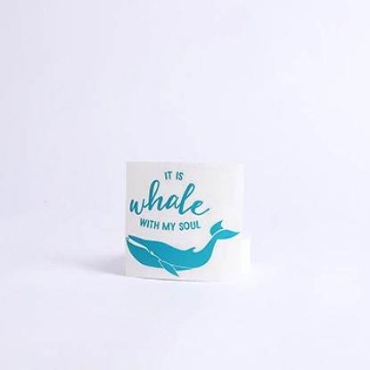Picture of Decal Vinyl Whale with My Soul Teal