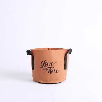 Picture of Grow Bag Love Terra Cotta  - Handles - 1 Gallon