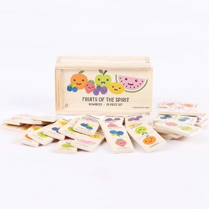 Picture of Game Dominos Wood Fruit of the Spirit