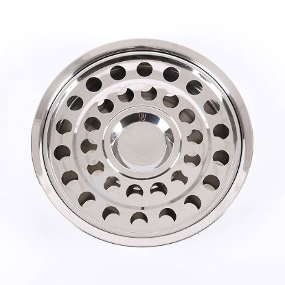 Picture of Deluxe Communion Cup Tray & Bread Disc Silver