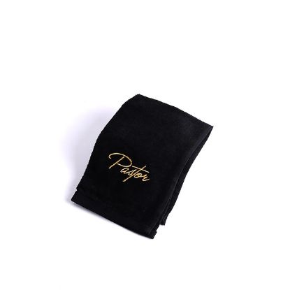 Picture of Pastor Towel Pastor Black Cotton