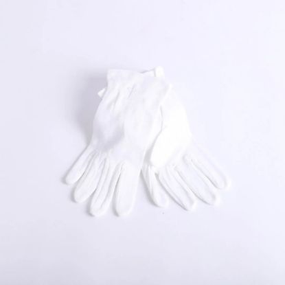 Picture of Glove White W/ White Cross Small