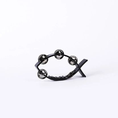 Picture of Tambourine Little Fish Black 8 X 4.5