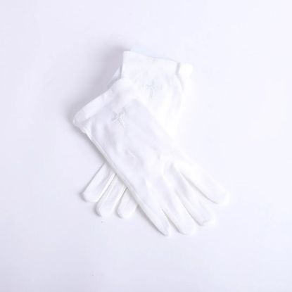 Picture of Glove White W/ White Cross Extra Large