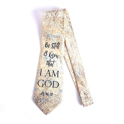 Picture of Tie Polyester Be Still & Know I AM God