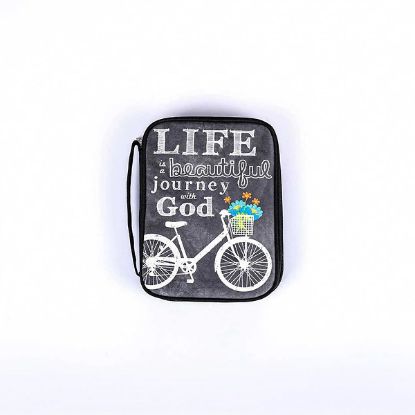 Picture of Bible Cover Canvas Life...Journey with God Medium