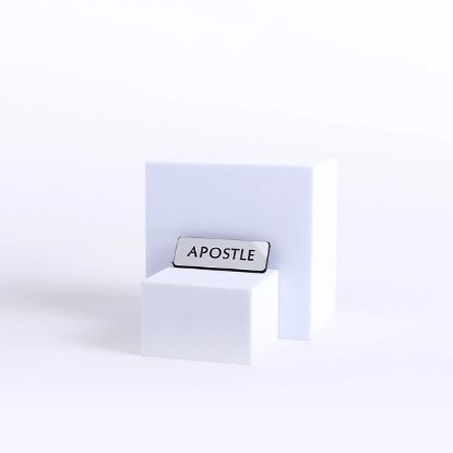 Picture of Badge Engraved Contemporary Apostle Silver Pin
