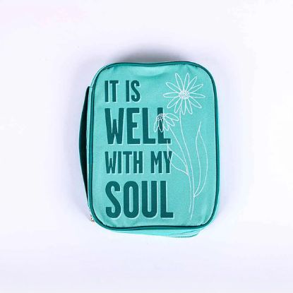 Picture of Bible Cover Canvas It Is Well Medium