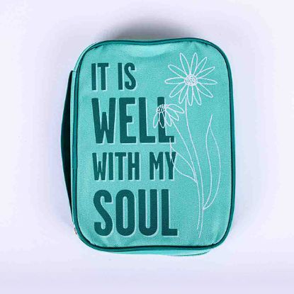 Picture of Bible Cover Canvas It Is Well Large