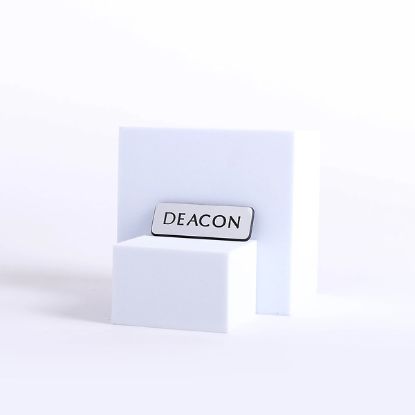 Picture of Badge Engraved Contemporary Deacon Silver Magnet