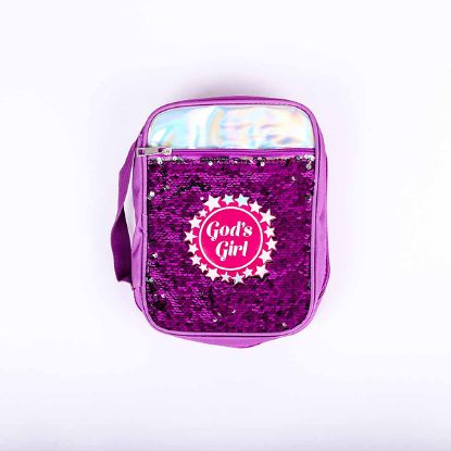 Picture of Bible Cover Sequin Gods Girl Medium