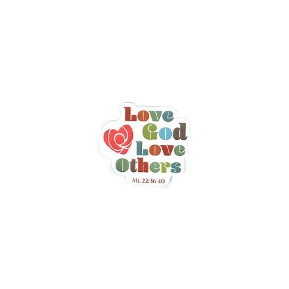 Picture of Sticker Vinyl Love God Love Others PK5