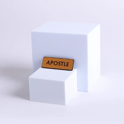 Picture of Badge Engraved Contemporary Apostle Gold Magnetic