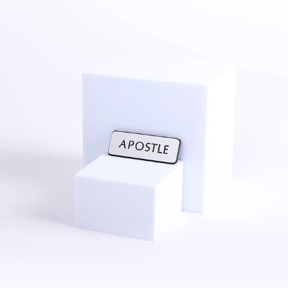 Picture of Badge Engraved Contemporary Apostle Silver Magnetic
