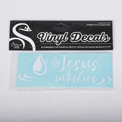 Picture of Decal Vinyl Only Jesus Satisfies