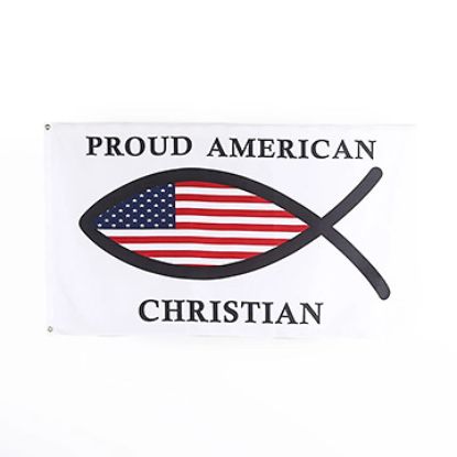 Picture of Flag Proud American Christian 3ftX5ft