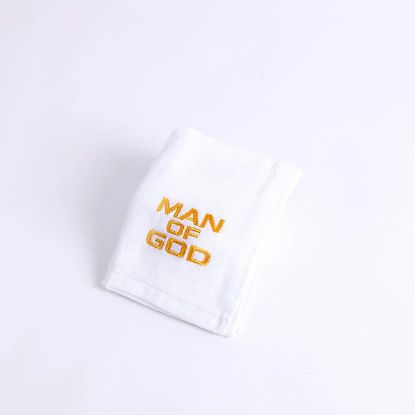 Picture of Pastor Towel Man of God White Cotton