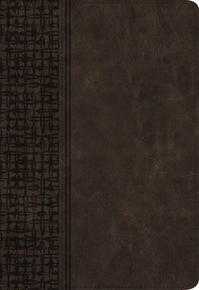Picture of KJV Large Print Compact Reference Bible, Brown Leathertouch, Zipper Edition