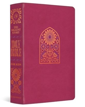Picture of ESV the Biggest Story Holy Bible for Kids (Trutone, Pink, Floral Design, Thumb Indexed)