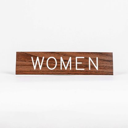 Picture of Women Formica Sign 2x8 with Adhesive Back