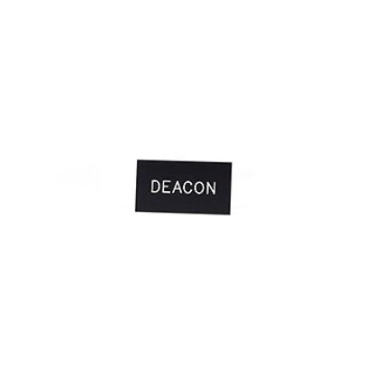 Picture of Black and White Deacon Magnetic Badge