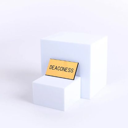 Picture of Gold and Black Deaconess Magnetic Badge