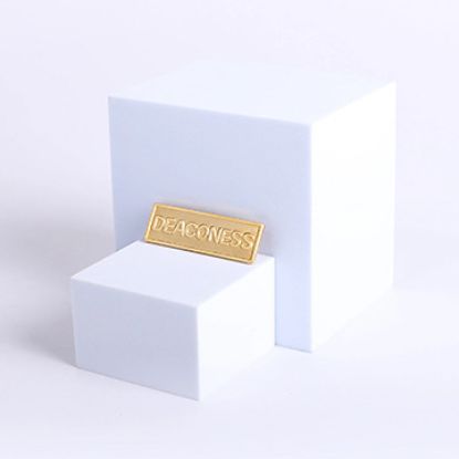 Picture of Gold Metal Deaconess Pin-On Badge