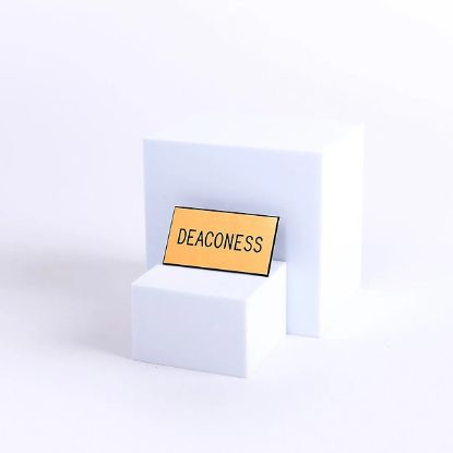 Picture of Gold and Black Deaconess Clip-On Badge