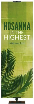 Picture of Easter Adorations Hosanna 2' x 6' Fabric Banner