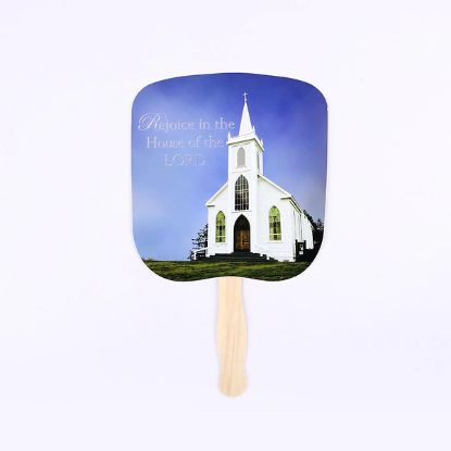 Picture of Rejoice In The House Hand Fan - Pack of 50