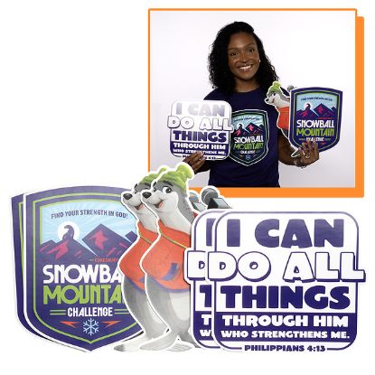 Picture of VBS 2026 Snowball Mountain Challenge Decorating Pack (Pkg of 6)