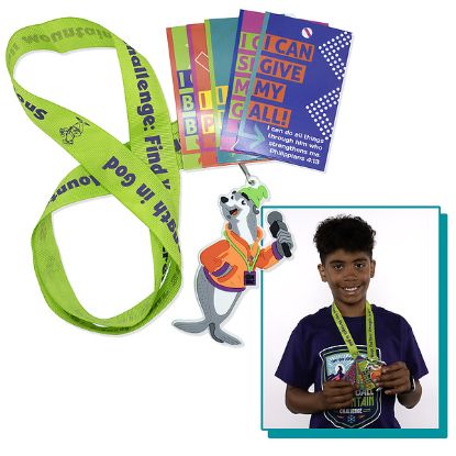 Picture of VBS 2026 Snowball Mountain Challenge Scripture Treasure Lanyard (Pkg of 12)