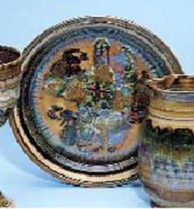 Picture of Earthenware Bread Plate, Brown